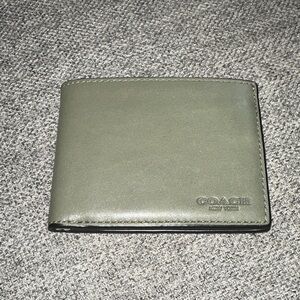 Coach Sage Green Men's Card Holder